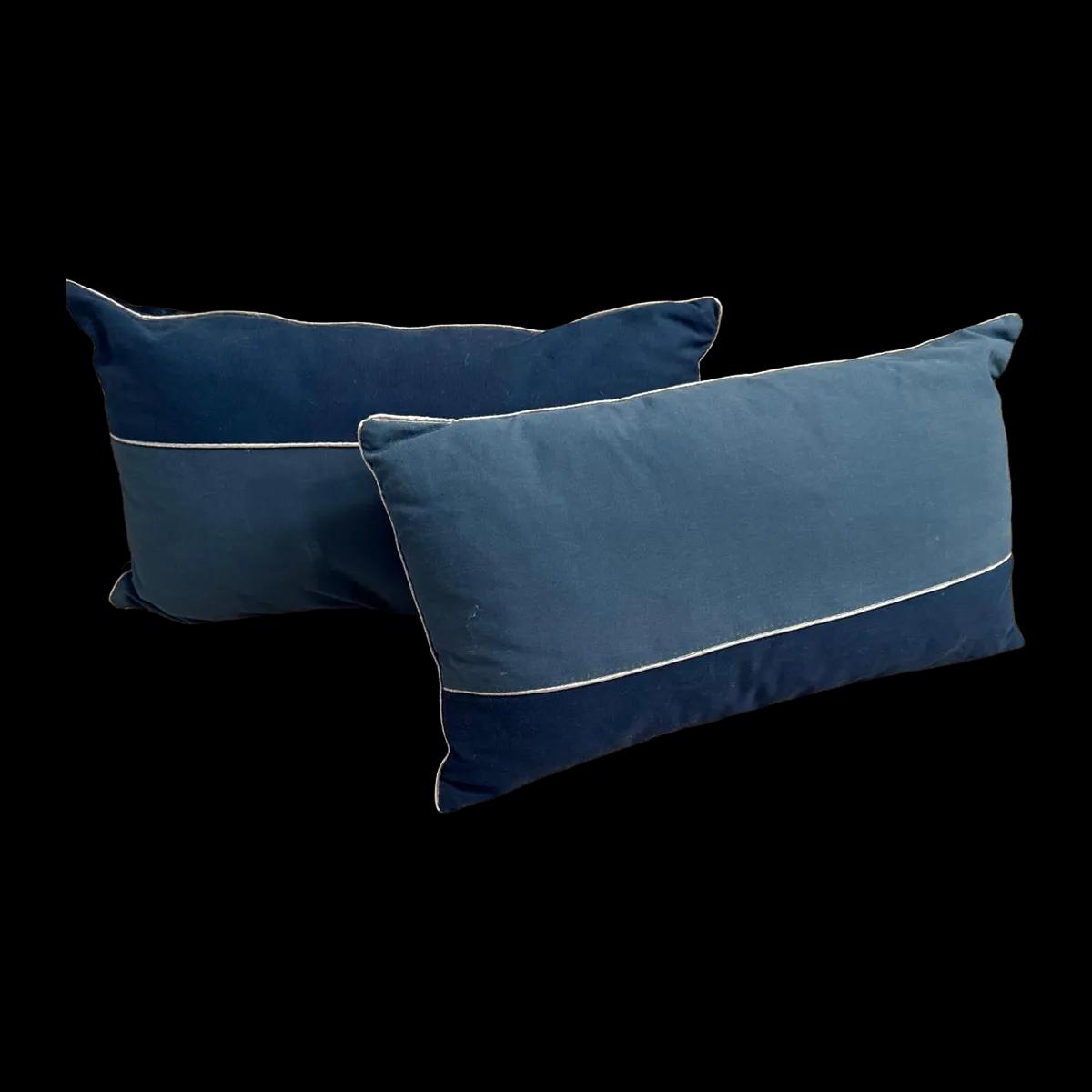 Coussin bleu