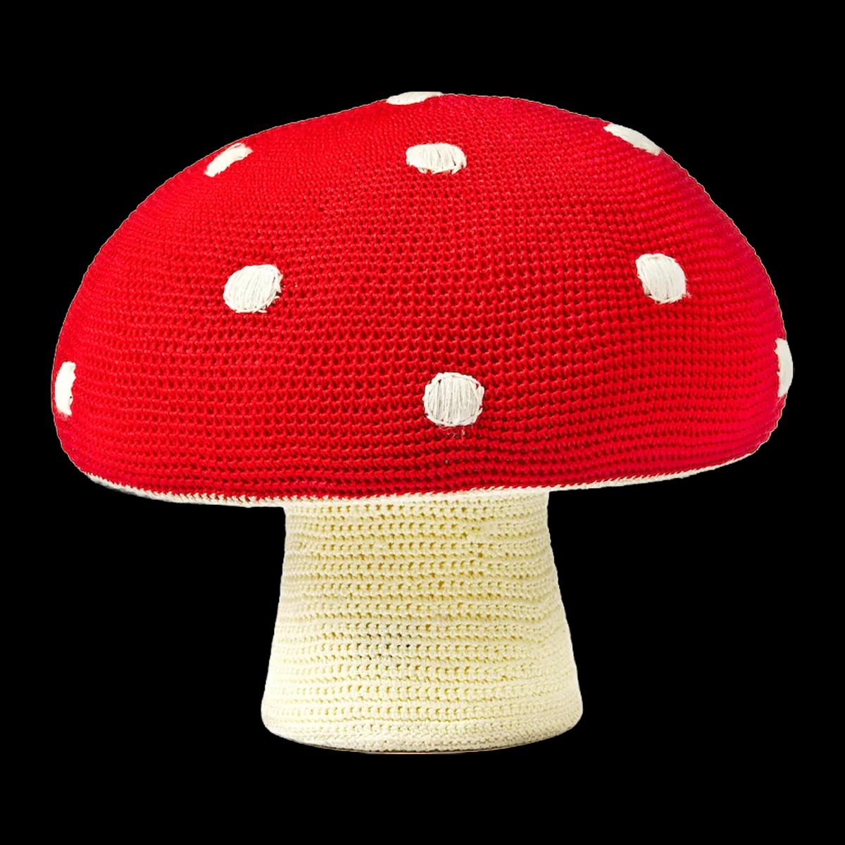 Mushroom Pouffe Red Dots