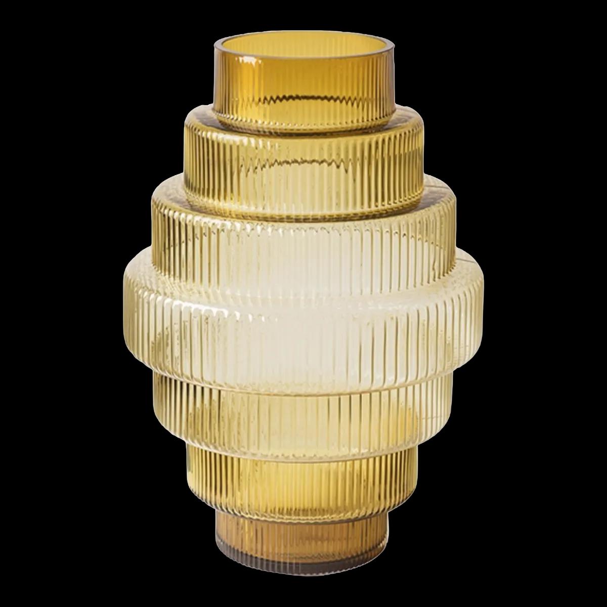 Vase Steps S – Ocre